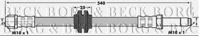 BORG & BECK bbh7097 -  Тормозной шланг